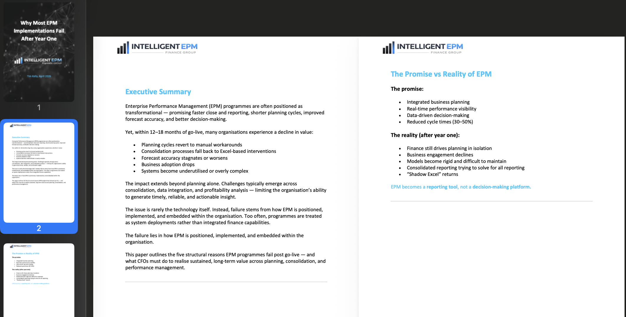 EPM Common Fails Paper